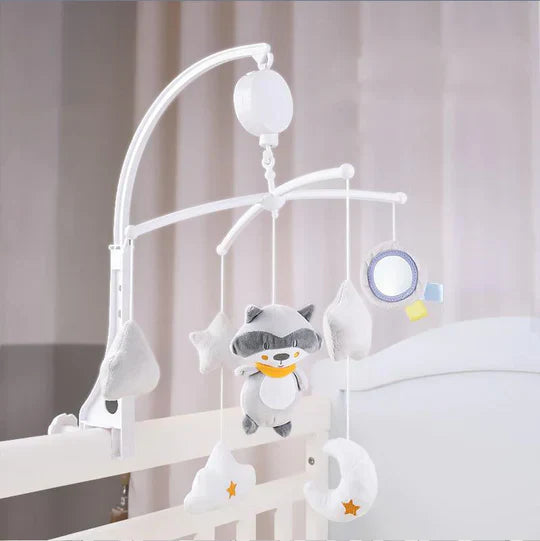 Musical Cot Mobile – Adjustable Bracket with Rotating Toys and Soothing Melodies