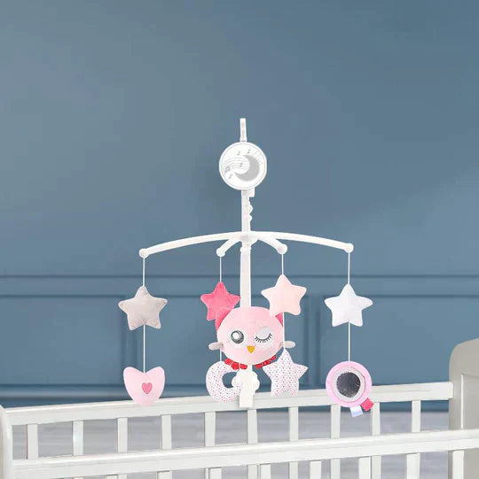 Musical Cot Mobile – Adjustable Bracket with Rotating Toys and Soothing Melodies