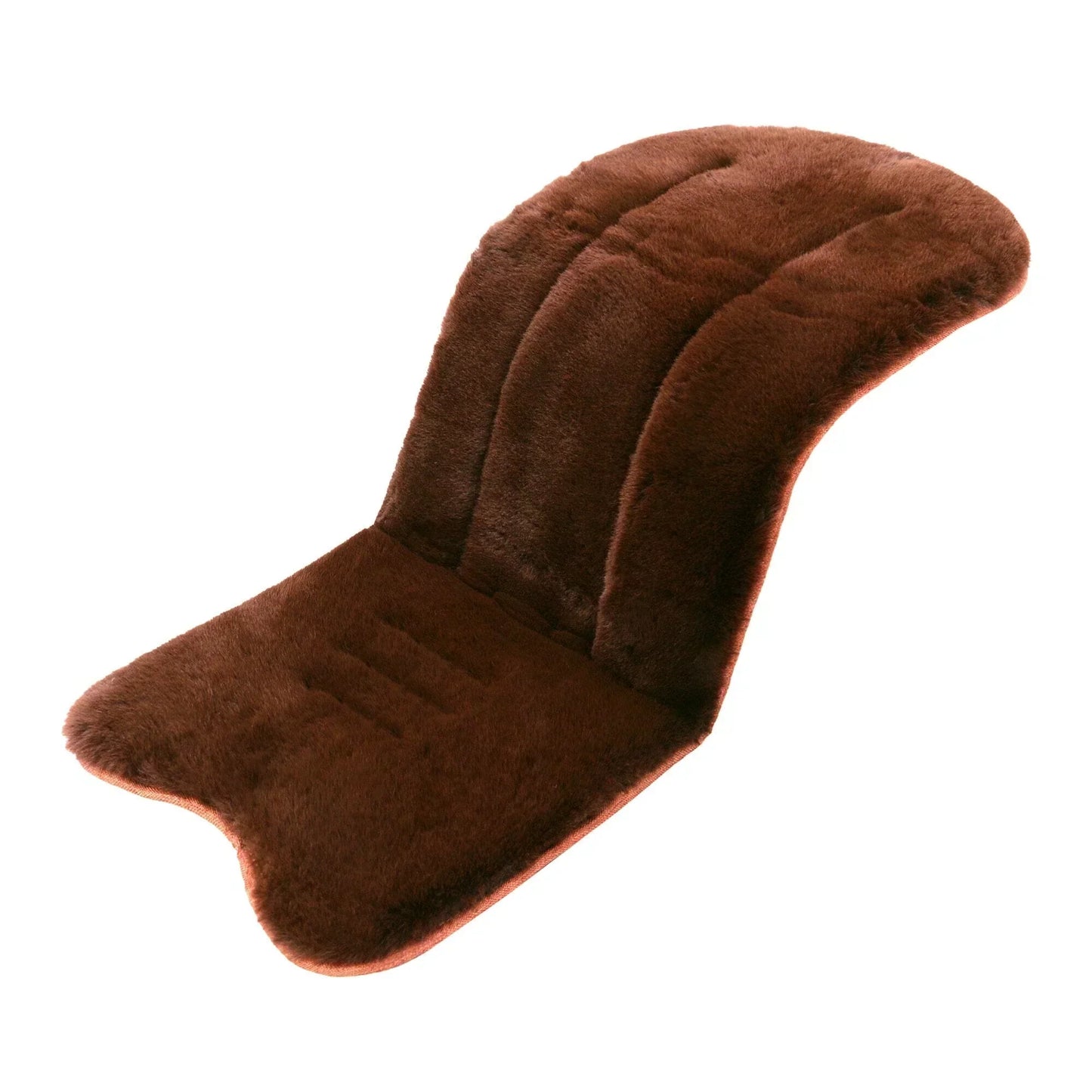 Baby Pushchair Cushion – Cotton Seat Mat with Faux Fur, Universal Fit