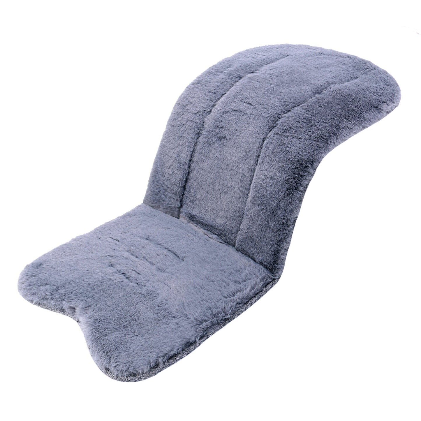Baby Pushchair Cushion – Cotton Seat Mat with Faux Fur, Universal Fit
