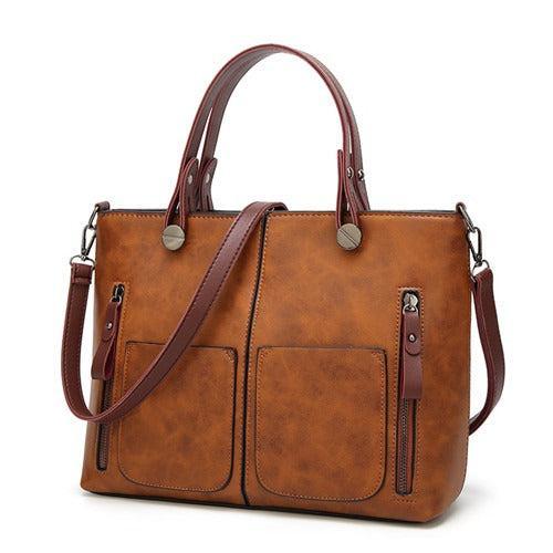 Fonerio – Women’s Vintage PU Leather Shoulder Bag with Adjustable Crossbody Strap
