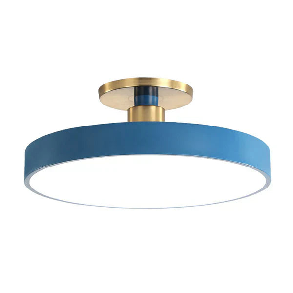 Nordic Glow LED Ceiling Light with Minimalist Round Design and Soft Ambient Lighting