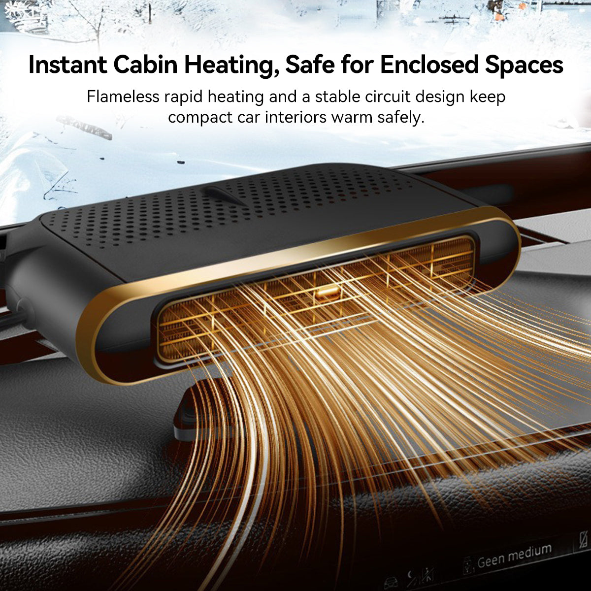 12V Portable Car Heater and Windshield Defroster