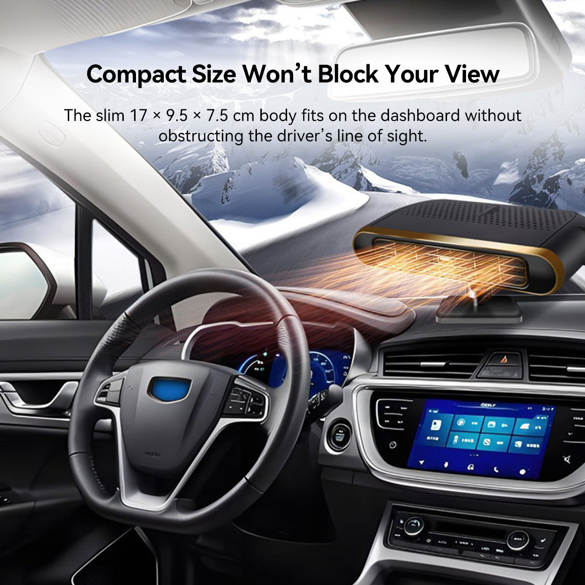 12V Portable Car Heater and Windshield Defroster