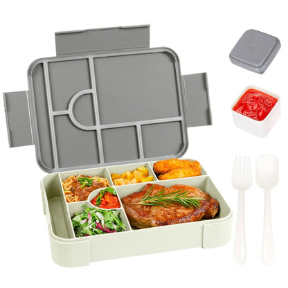 1330ml Large Compartment Bento Lunch Box with Cutlery