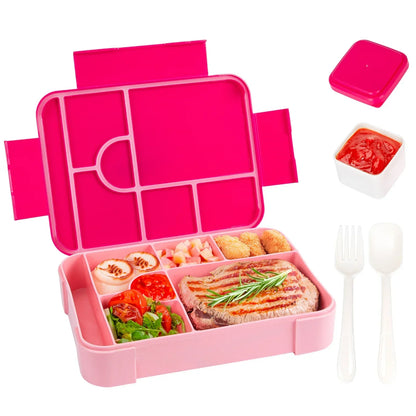 1330ml Large Compartment Bento Lunch Box with Cutlery