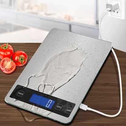 15kg Rechargeable Digital Food Scale with 1g Precision