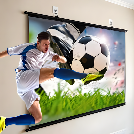 16:9 HD Projector Screen for Movies and Sports