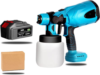 21V Cordless Paint Sprayer with Adjustable Flow and Twin Batteries