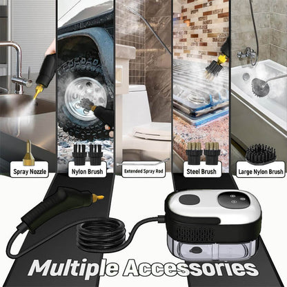 2500W High Pressure Steam Cleaner with 4 Nozzles for Multi-Surface Cleaning
