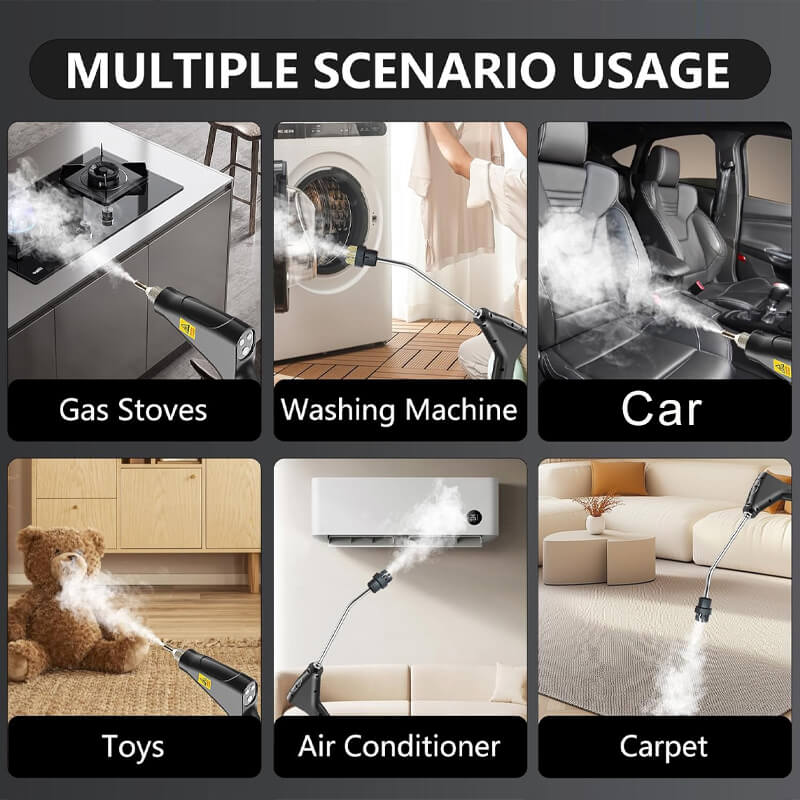 2500W High Pressure Steam Cleaner with 4 Nozzles for Multi-Surface Cleaning