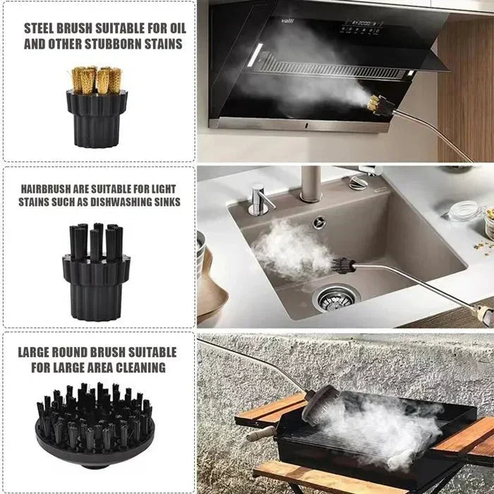 2500W High Pressure Steam Cleaner with 4 Nozzles for Multi-Surface Cleaning