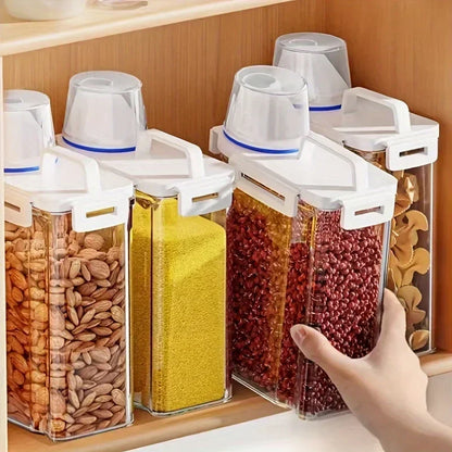 2.5L Airtight Grain Storage Container with Measuring Cup