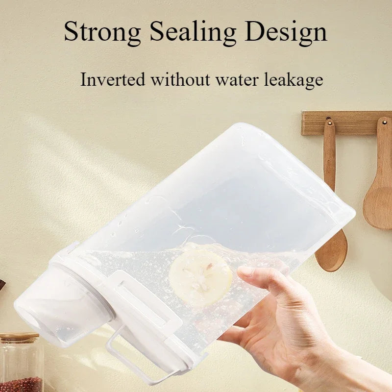 2.5L Airtight Grain Storage Container with Measuring Cup