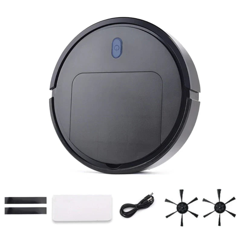 3-in-1 Robot Vacuum Cleaner with Sweeping and Mopping Functions for Home