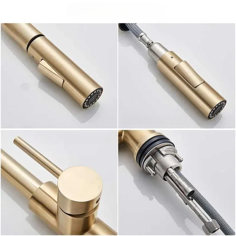 360° Rotation Kitchen Faucet with Ergonomic Lever and Modern Finish