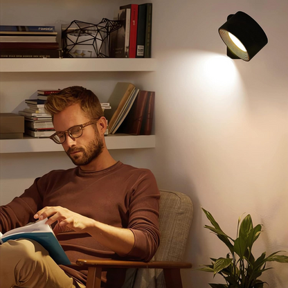 360° Wireless Wall Lamp with USB Charging and Touch Brightness Control
