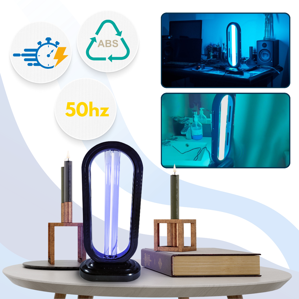 38W UV-C Disinfectant Bulb with 3-Mode Timer & Remote Control