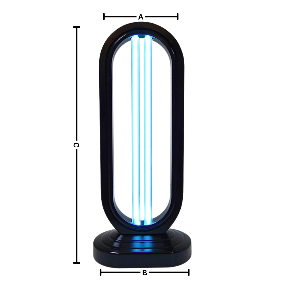 38W UV-C Disinfectant Bulb with 3-Mode Timer & Remote Control