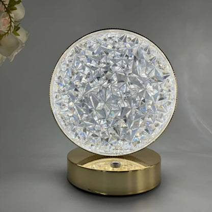 3D Crystal LED Night Light with Touch Dimming
