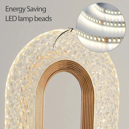3D Crystal LED Night Light with Touch Dimming
