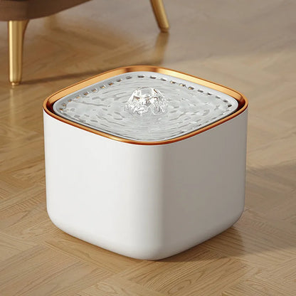 3L Pet Water Fountain with Quiet Pump and Filtered Water Flow