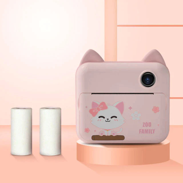 Children’s Instant Print Camera – 1080p Dual Lens with Black & White Printing