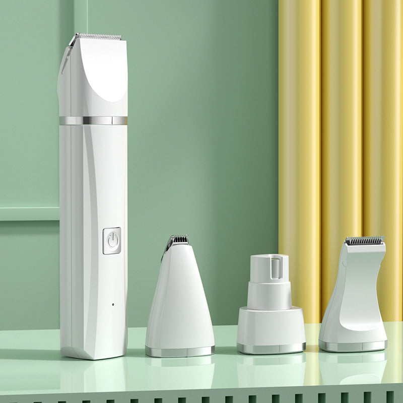 4-in-1 Pet Grooming Clipper with Quiet Motor and Nail Grinder