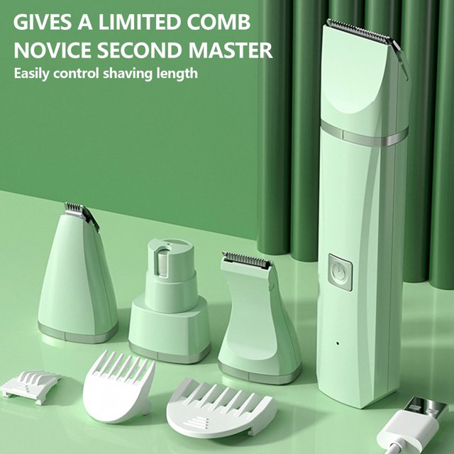 4-in-1 Pet Grooming Clipper with Quiet Motor and Nail Grinder