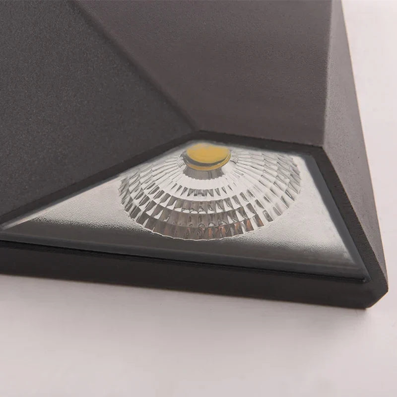 5W Black Aluminium COB LED Wall Light