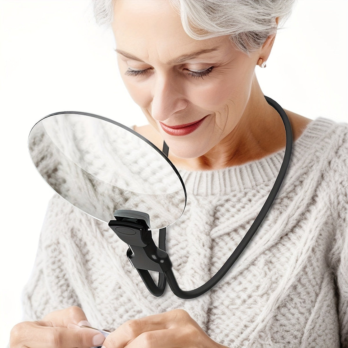 5X Magnifying Glass with Adjustable Hands Free Neck Design