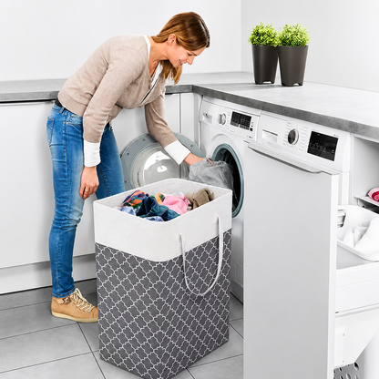 75L Waterproof Foldable Laundry Hamper with Handles