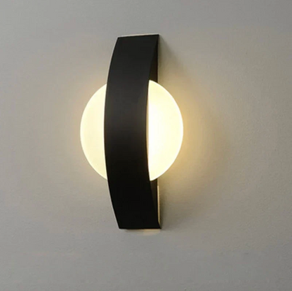 Acrylic Globe LED Wall Light with Iron Frame