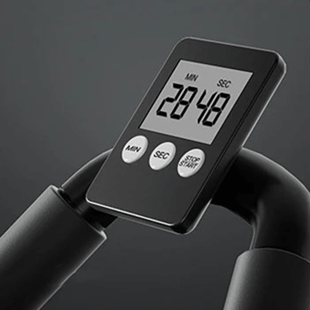 Abdominal Exercise Trainer with Padded Supports, Magnetic Timer and Locking System