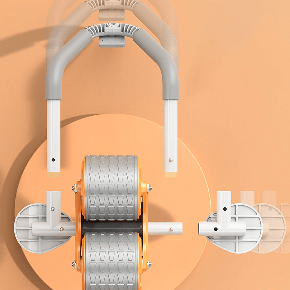 Abdominal Exercise Trainer with Padded Supports, Magnetic Timer and Locking System