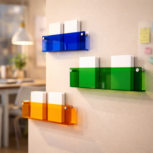 Acrylic Floating Wall Shelf for Magazine and Book Storage
