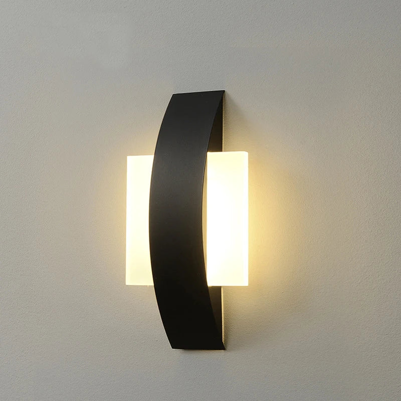 Acrylic Globe LED Wall Light with Iron Frame