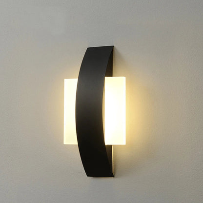 Acrylic Globe LED Wall Light with Iron Frame