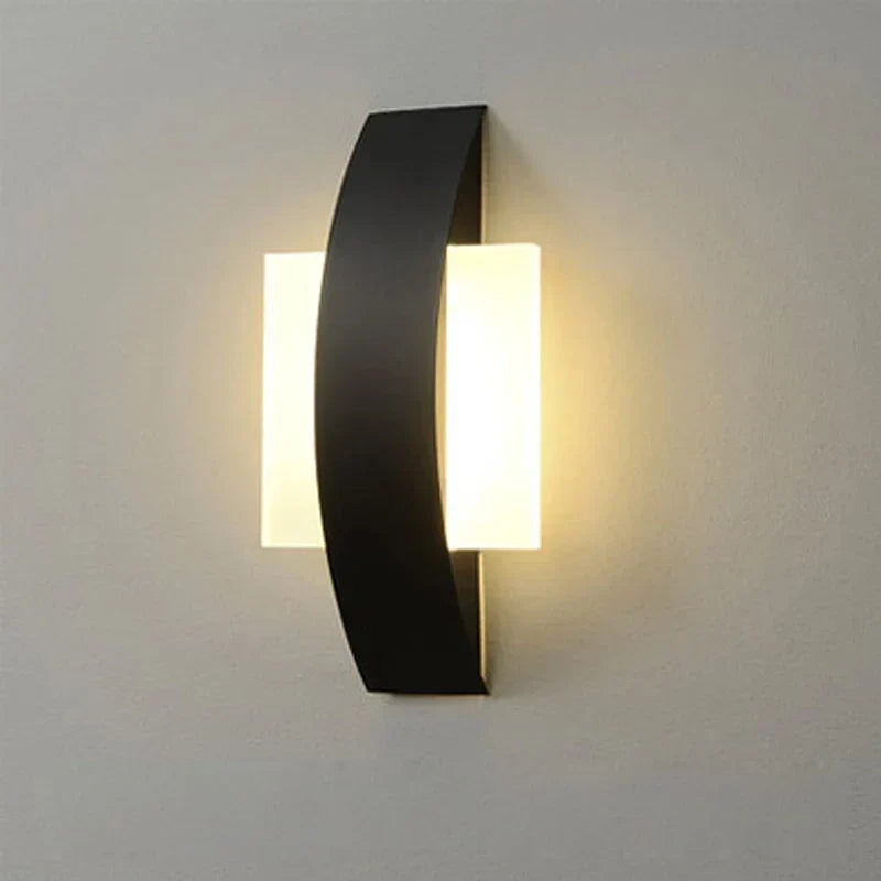 Acrylic Globe LED Wall Light with Iron Frame