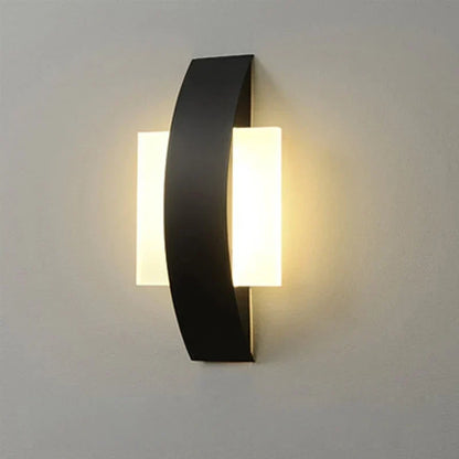 Acrylic Globe LED Wall Light with Iron Frame