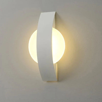 Acrylic Globe LED Wall Light with Iron Frame