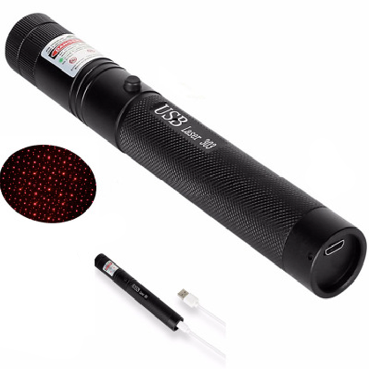 Adjustable Aluminium Laser Pointer with USB Rechargeable Battery