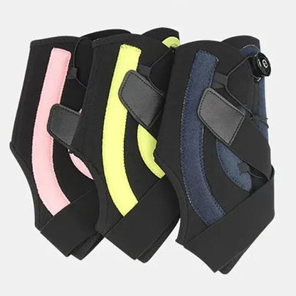Adjustable Ankle Support Wrap with Spring Structure and Elastic Strap