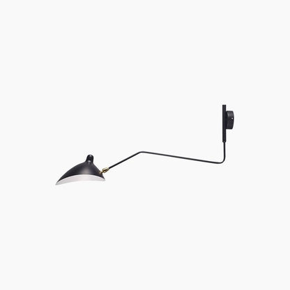 Adjustable Arm Metal Wall Sconce with LED Lighting in Black or White