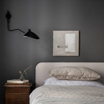 Adjustable Arm Metal Wall Sconce with LED Lighting in Black or White