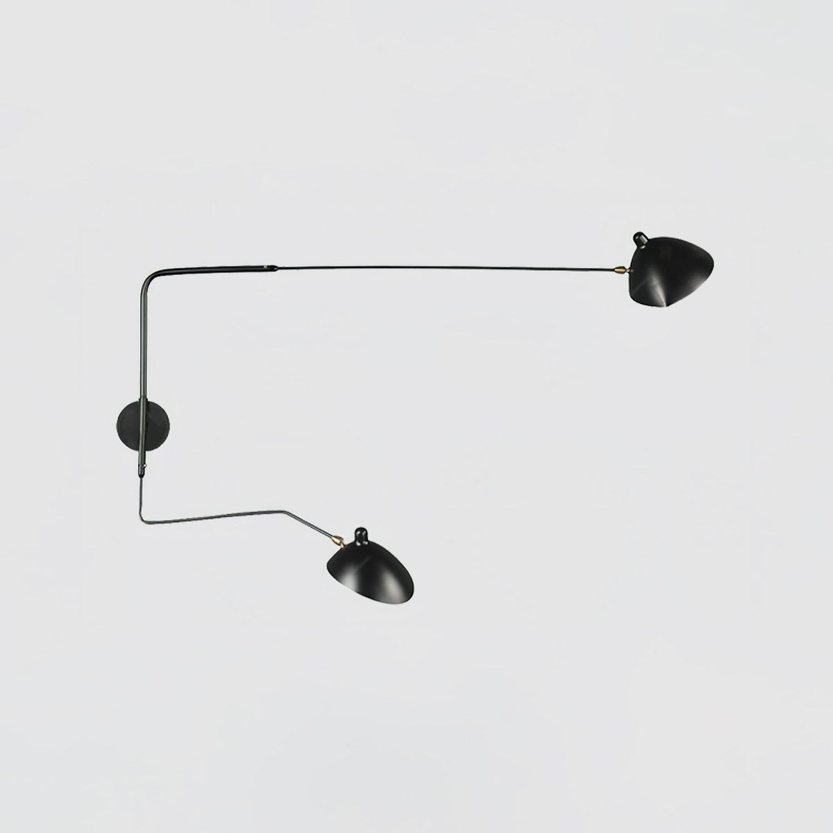 Adjustable Arm Metal Wall Sconce with LED Lighting in Black or White