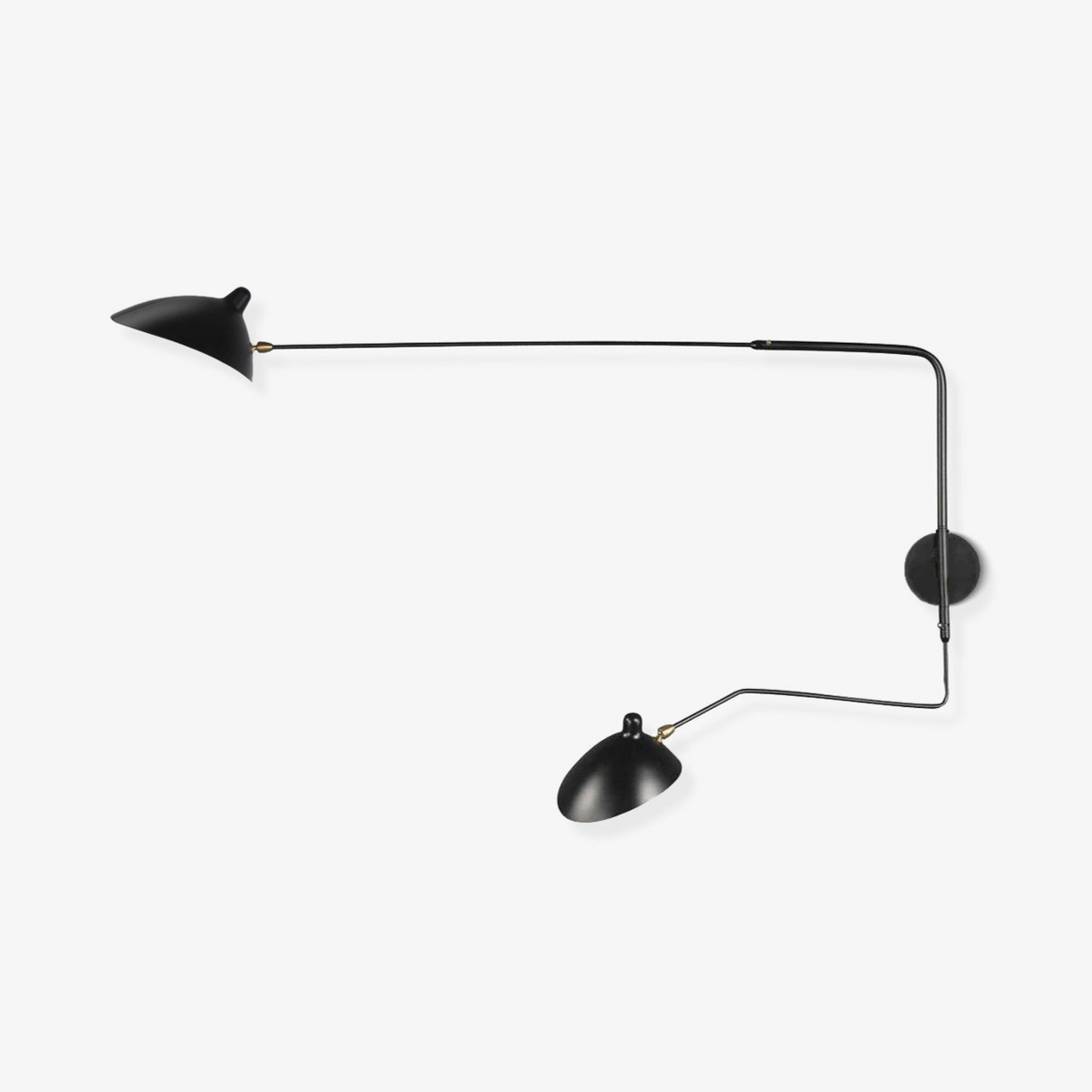 Adjustable Arm Metal Wall Sconce with LED Lighting in Black or White
