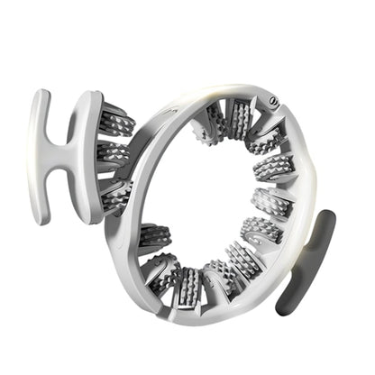 Adjustable Body Massage Roller with 360° Massage Rings and Removable Handle