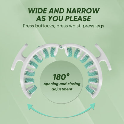 Adjustable Body Massage Roller with 360° Massage Rings and Removable Handle
