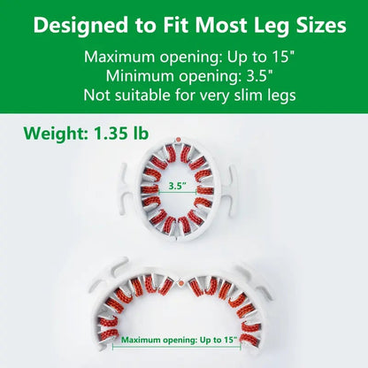 Adjustable Body Massage Roller with 360° Massage Rings and Removable Handle